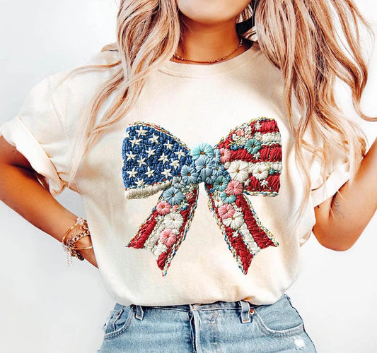 American Flag Bow