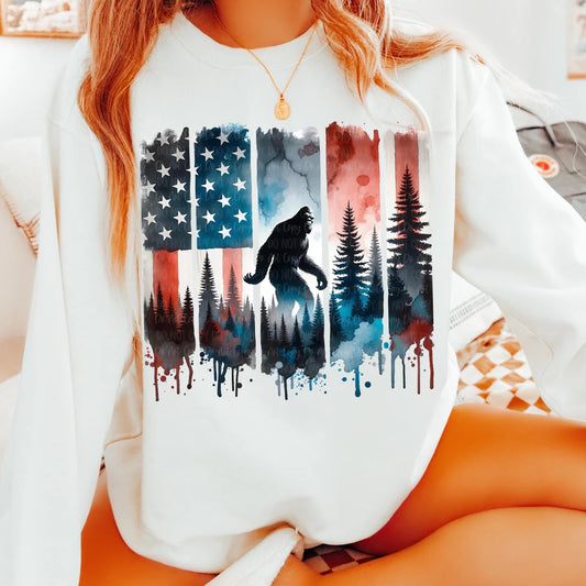 American Flag Sasquatch