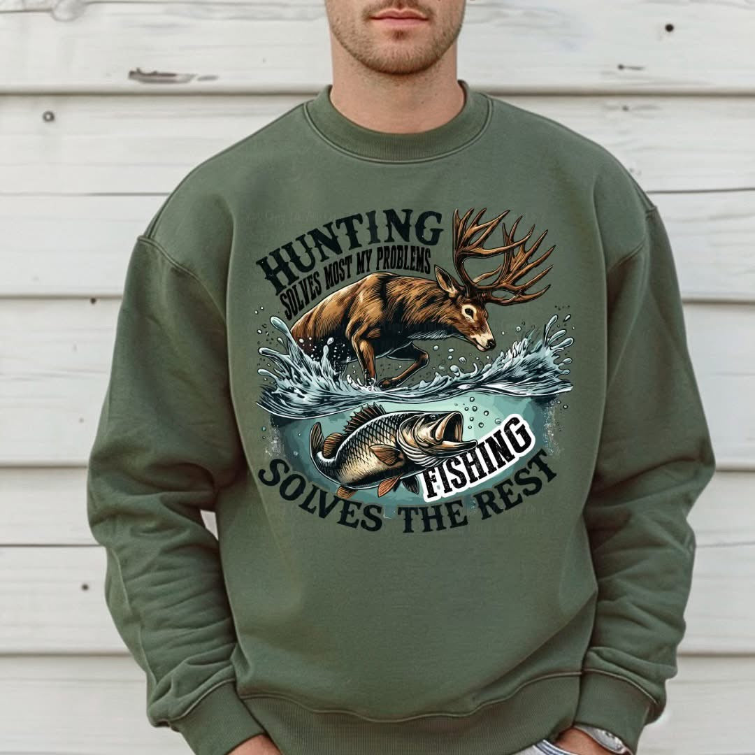 "Hunting Solves Most Of My Problems, Fishing Solves The Rest"