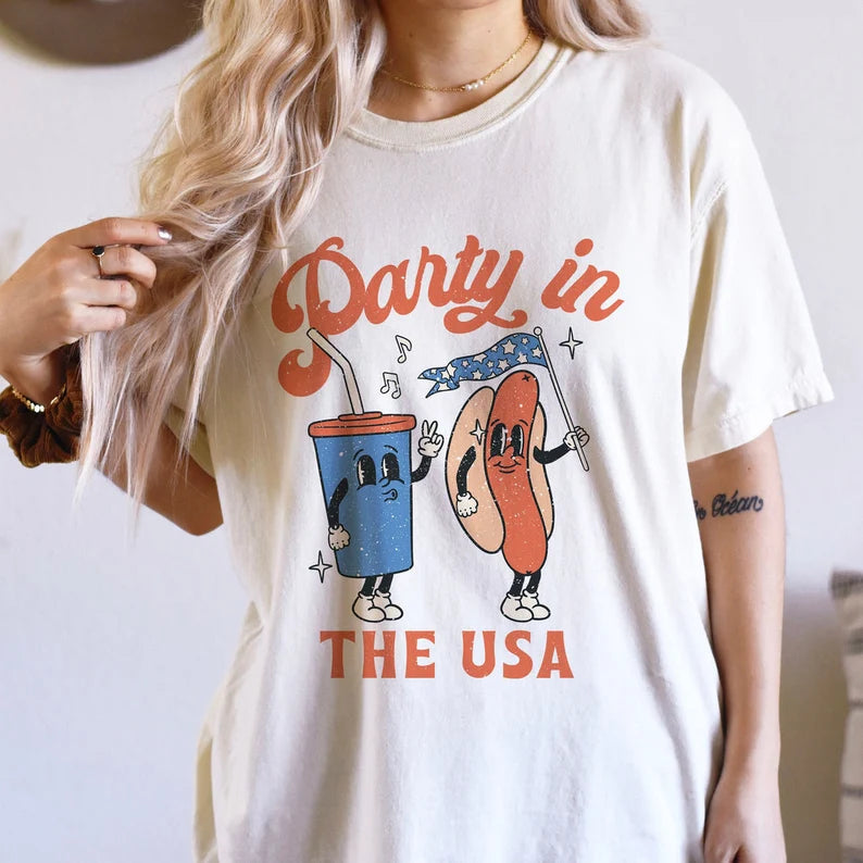 "Party In The USA Hot Dog & Drink"