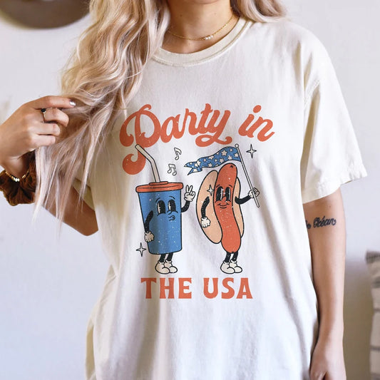 "Party In The USA Hot Dog & Drink"