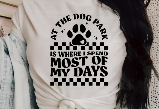 "At The Dog Park Is Where I Spend Most Of My Days"