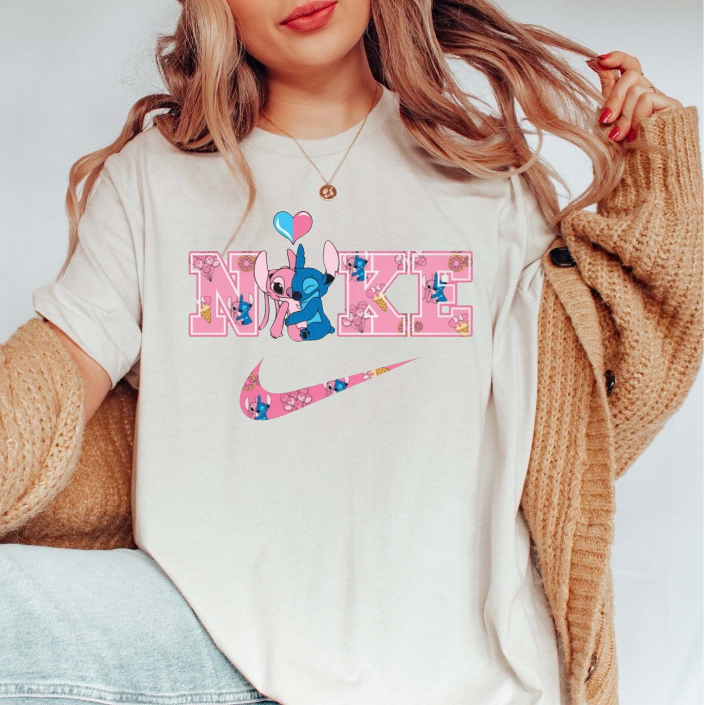 "Pink & Blue Swoosh"