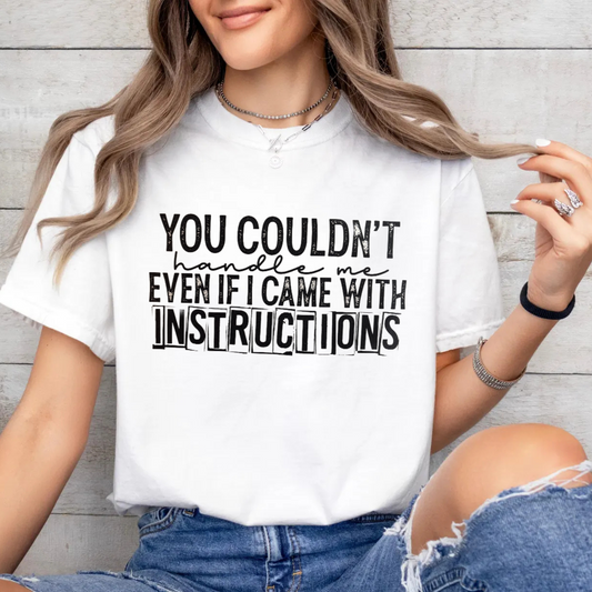 "You Couldn't Handle Me Even If I Came With Instructions"