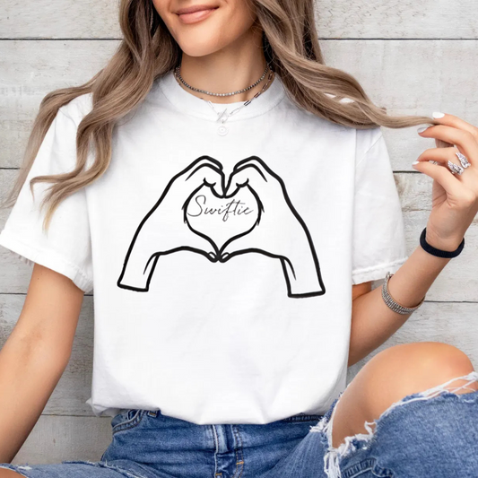 "Hand Heart Swiftie"