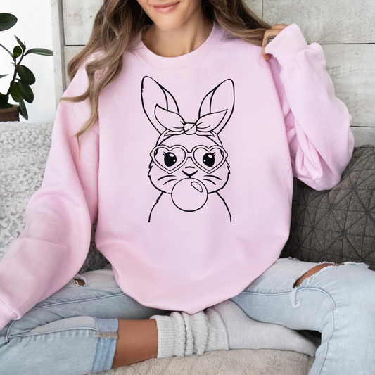 "Bubblegum Bunny Outline"