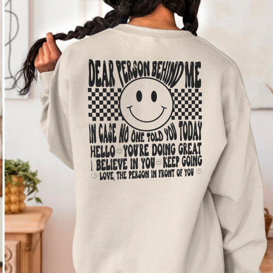 "Dear Person Behind Me"