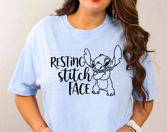 "Resting Stitch Face"